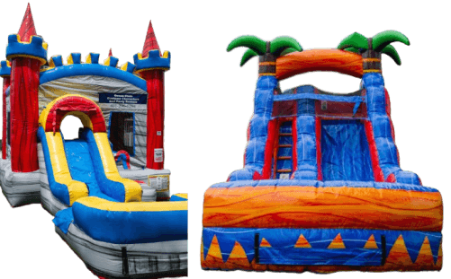 Castle Bounce House & Tropical Waterslide